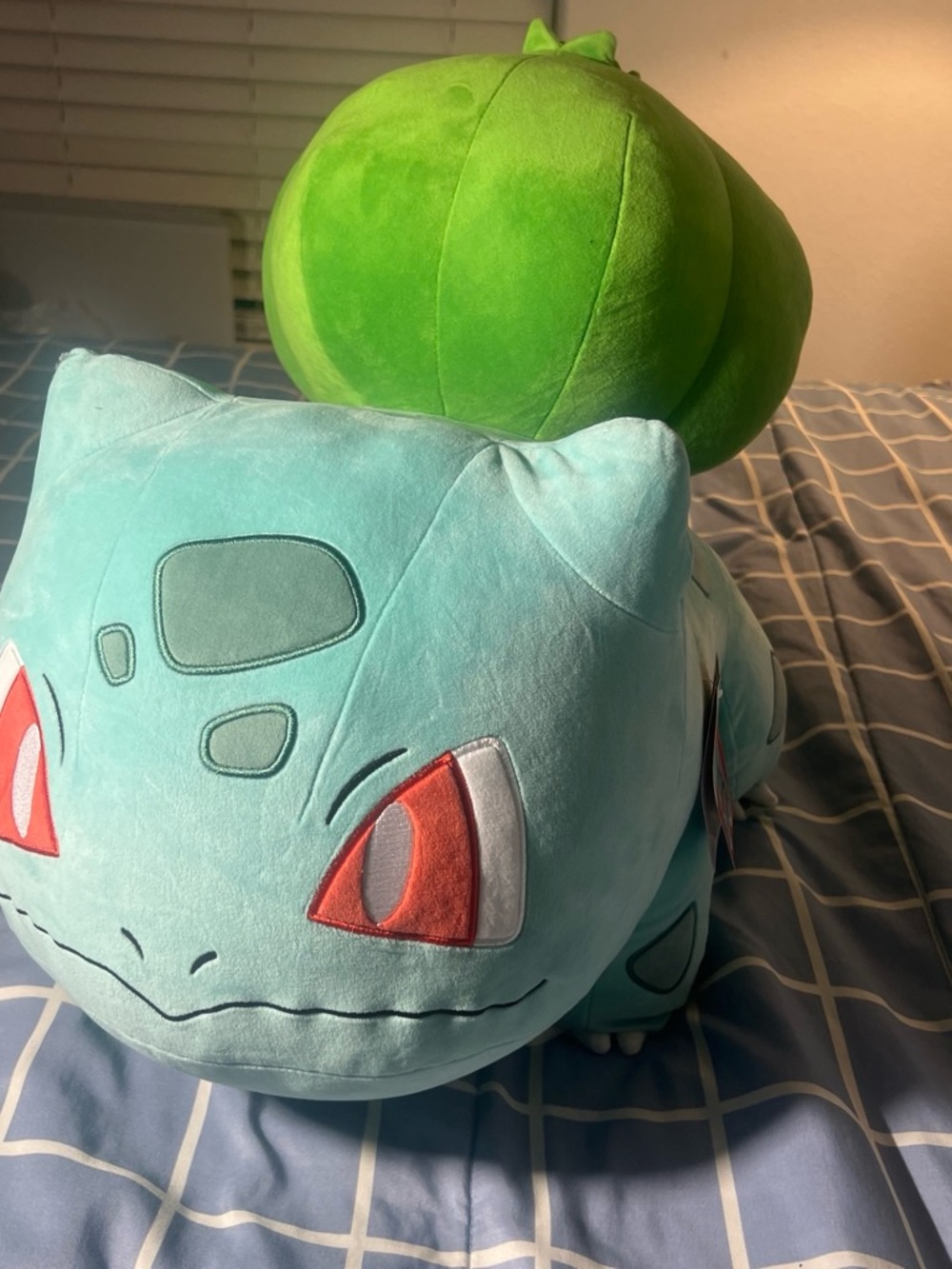 Pokemon Bulbasaur Plush in Light Blue and Bright Green